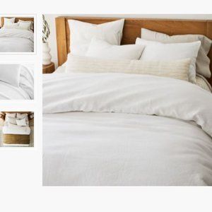 West Elm Duvet Cover - White